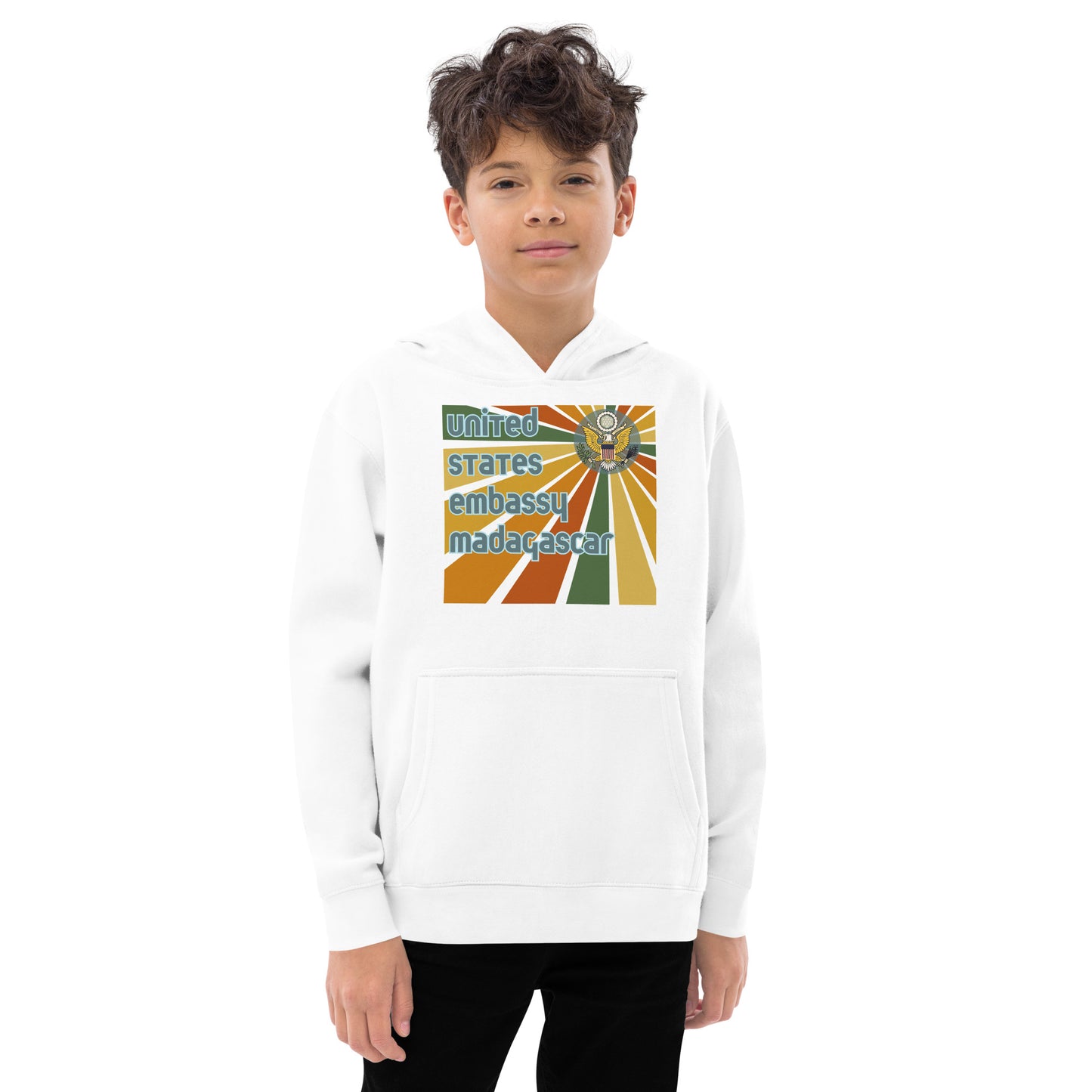 Youth Hoodie, Sunburst: Madagascar and Comoros