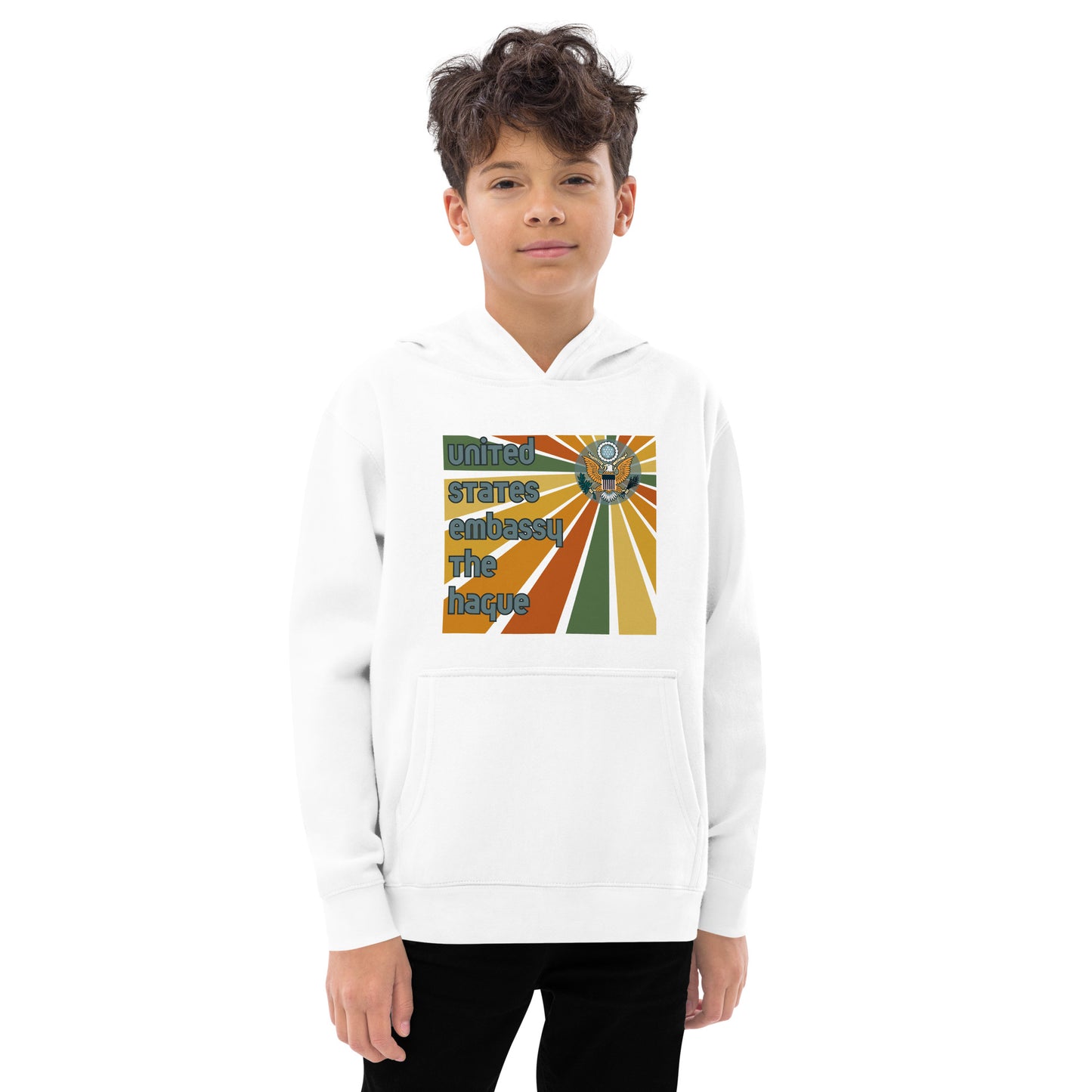 Youth Hoodie, Sunburst: The Hague