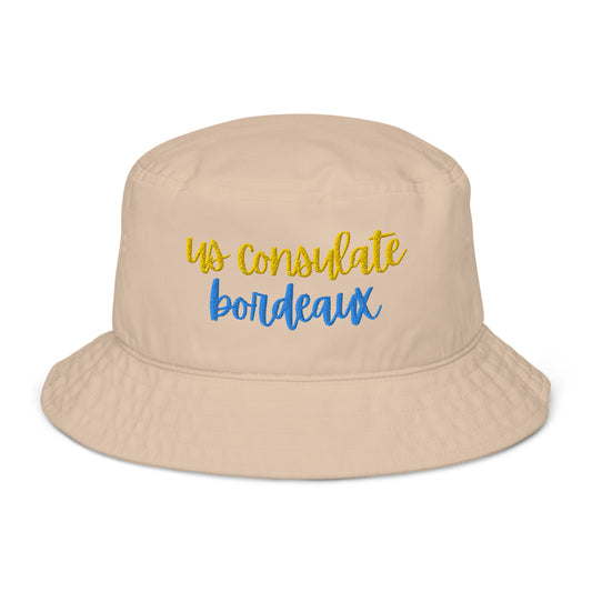 Organic Bucket Hat: Bordeaux