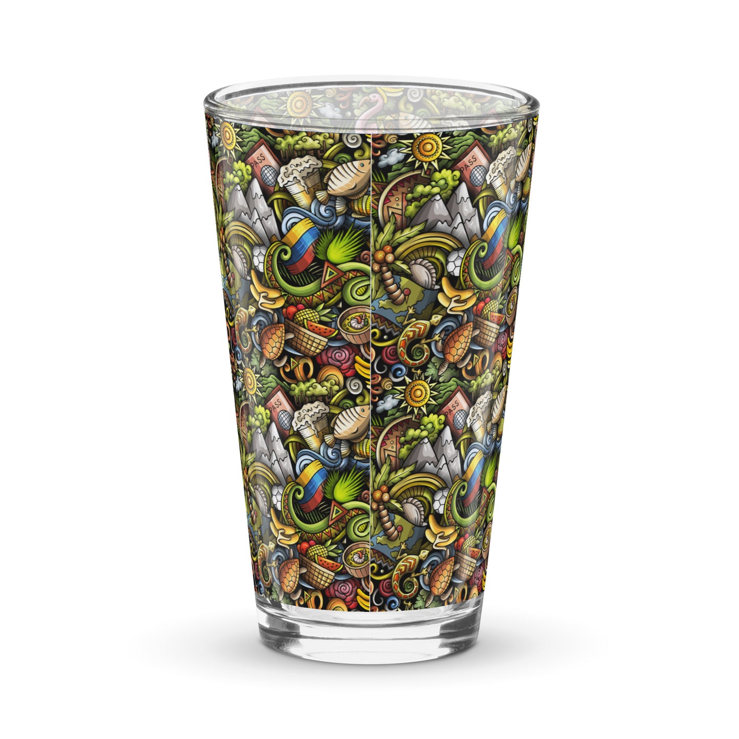 Shaker Pint Glass: Ecuador