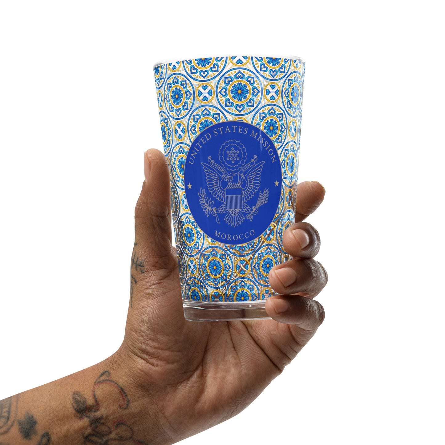 Shaker Pint Glass: Morocco