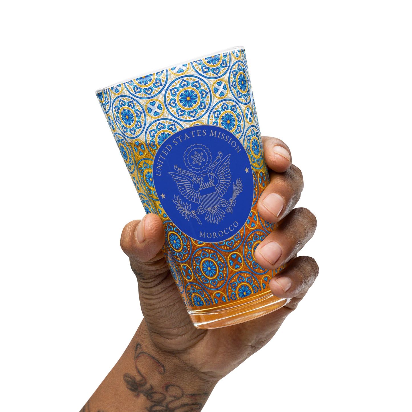 Shaker Pint Glass: Morocco