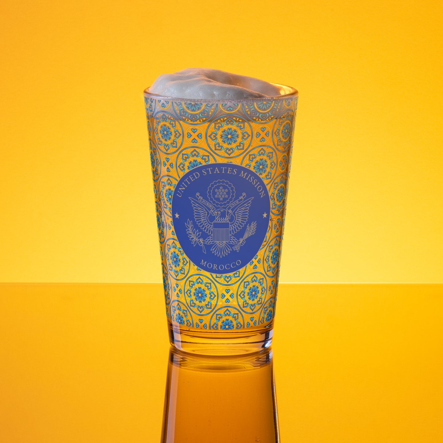 Shaker Pint Glass: Morocco