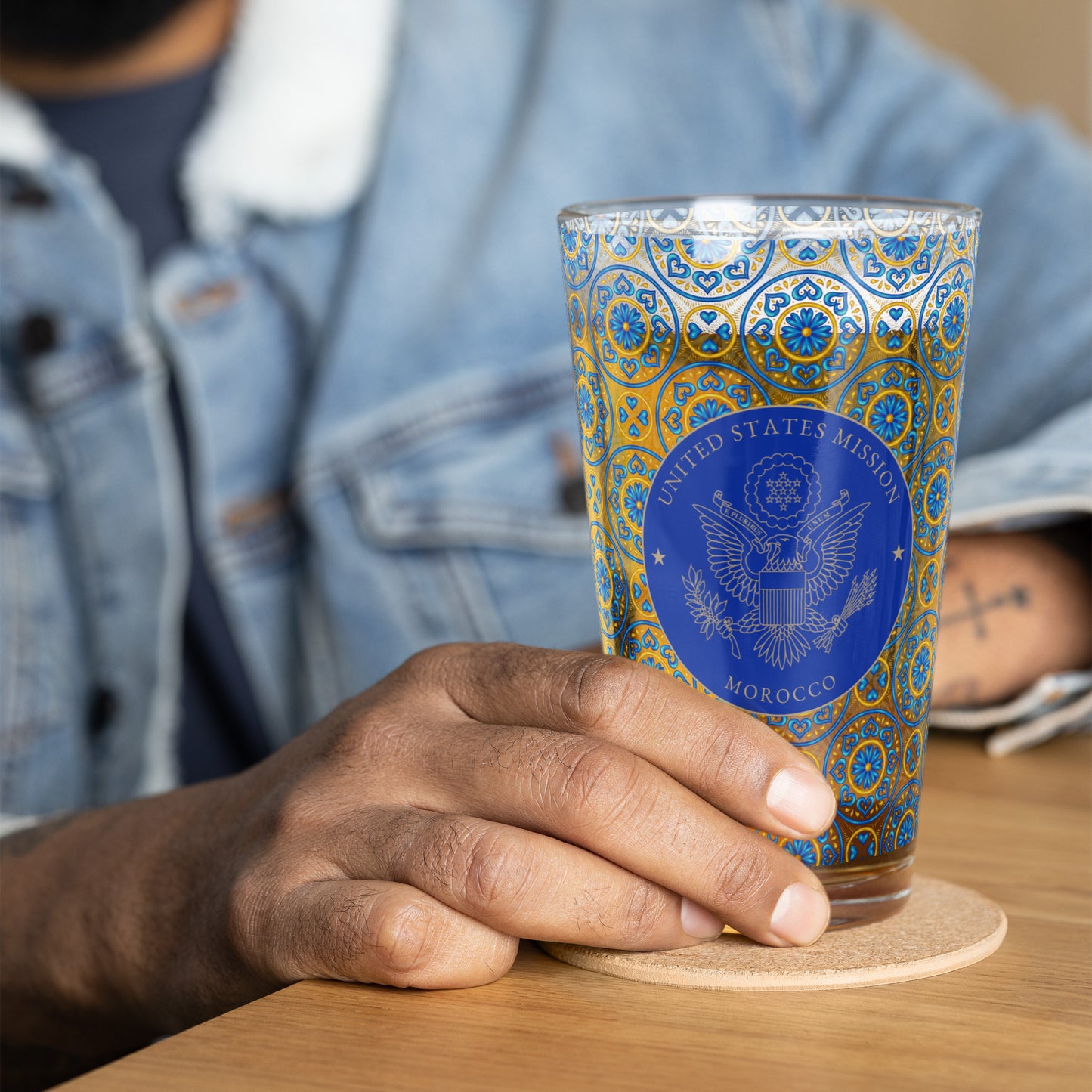 Shaker Pint Glass: Morocco