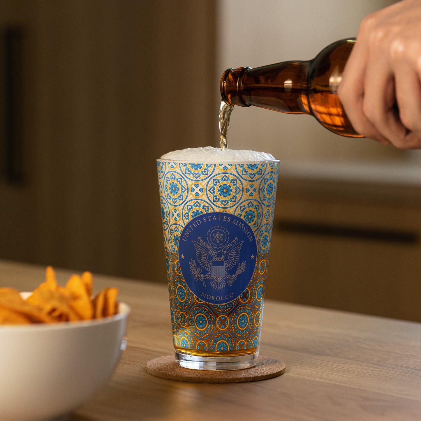 Shaker Pint Glass: Morocco