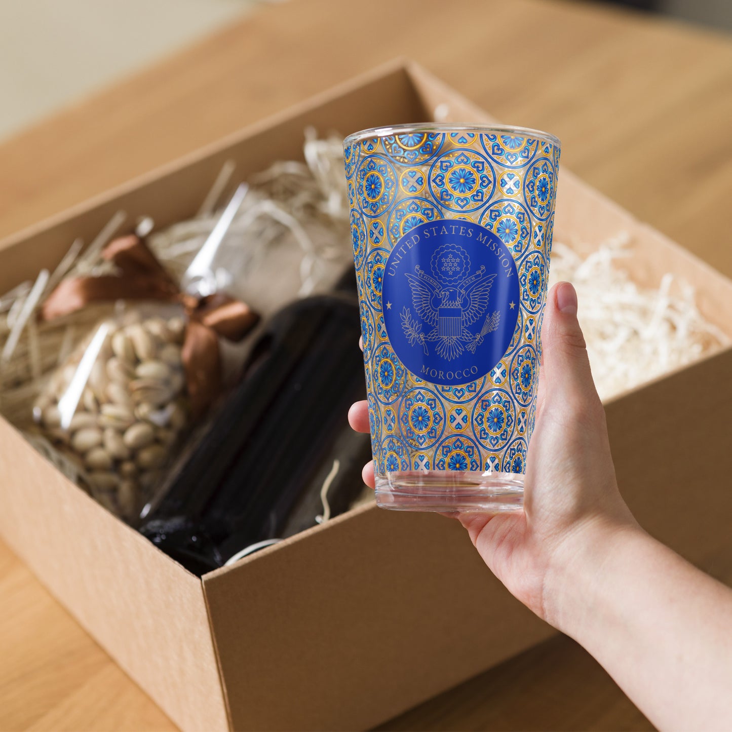 Shaker Pint Glass: Morocco