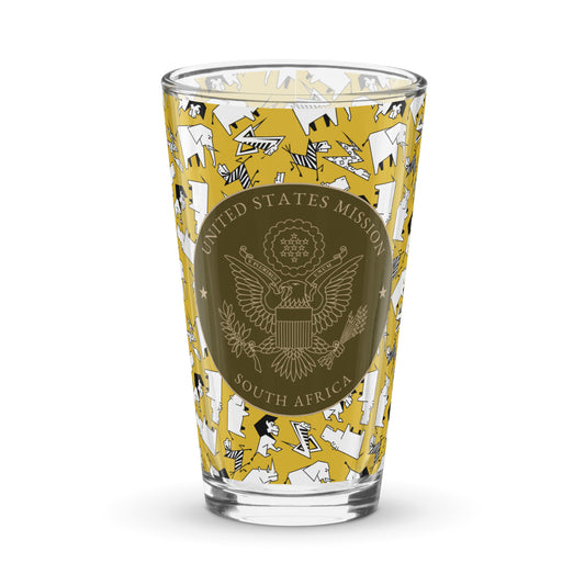 Shaker Pint Glass: South Africa