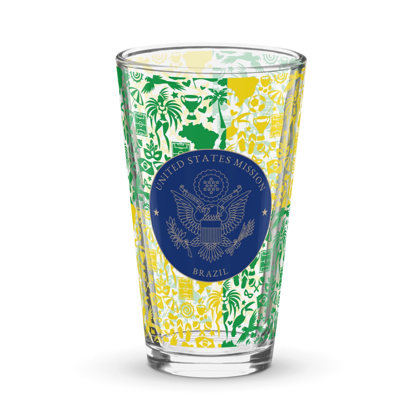 Shaker Pint Glass: Brazil