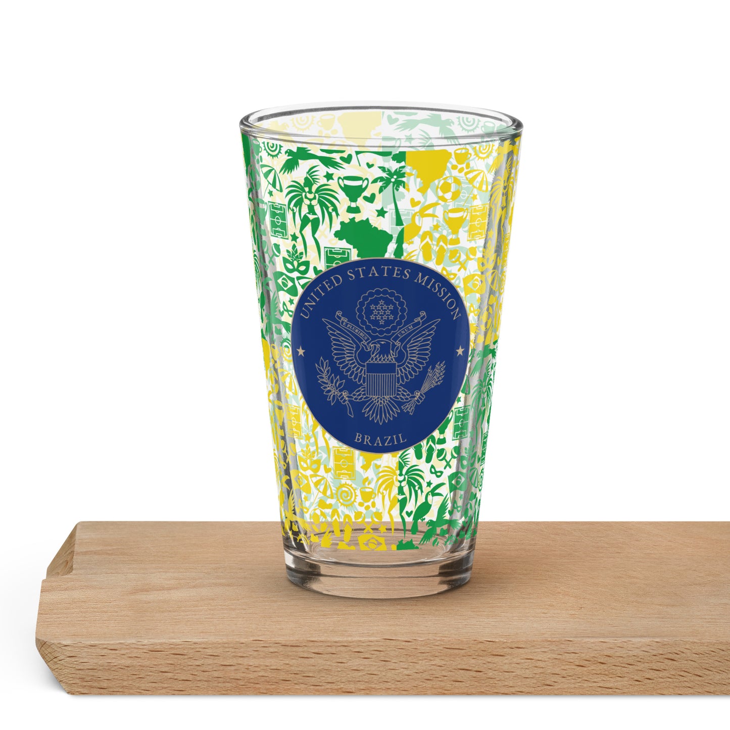 Shaker Pint Glass: Brazil