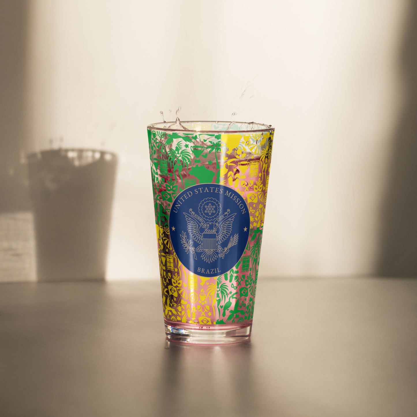 Shaker Pint Glass: Brazil