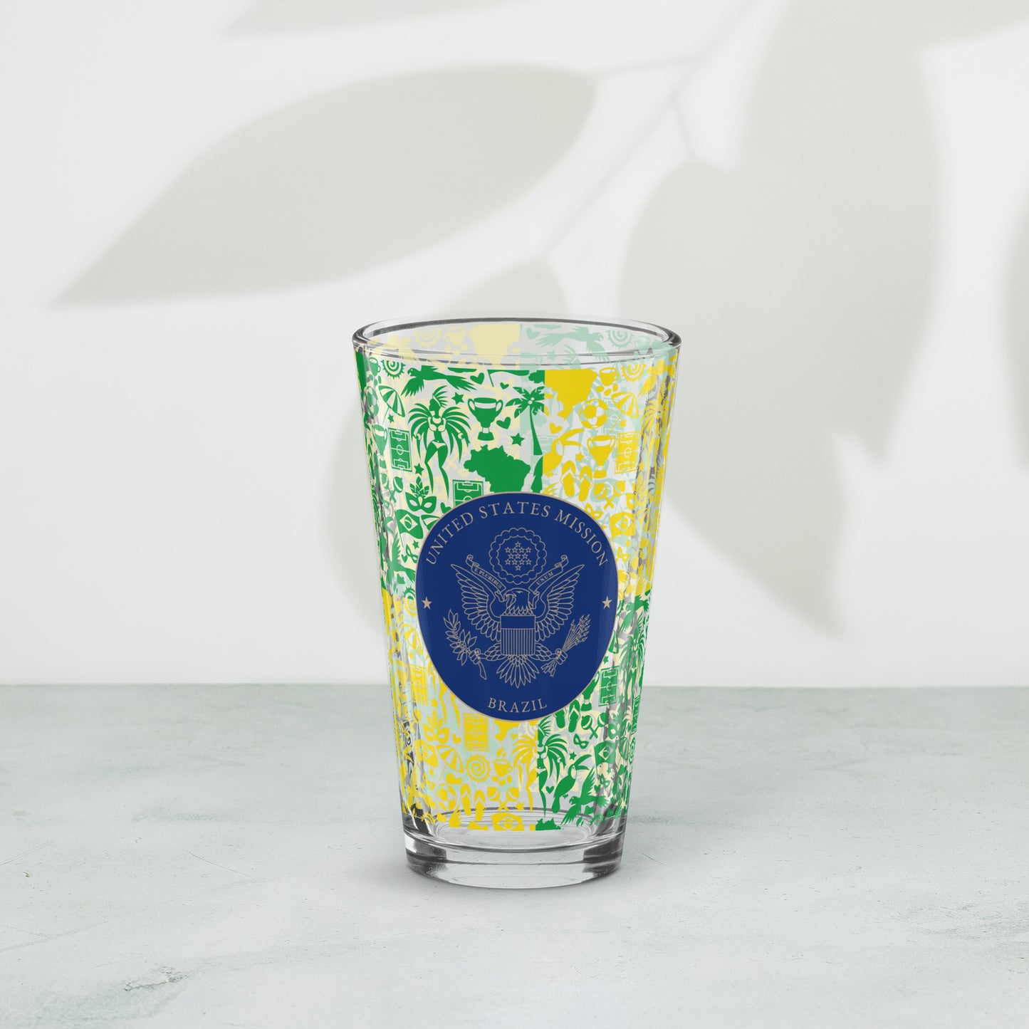 Shaker Pint Glass: Brazil