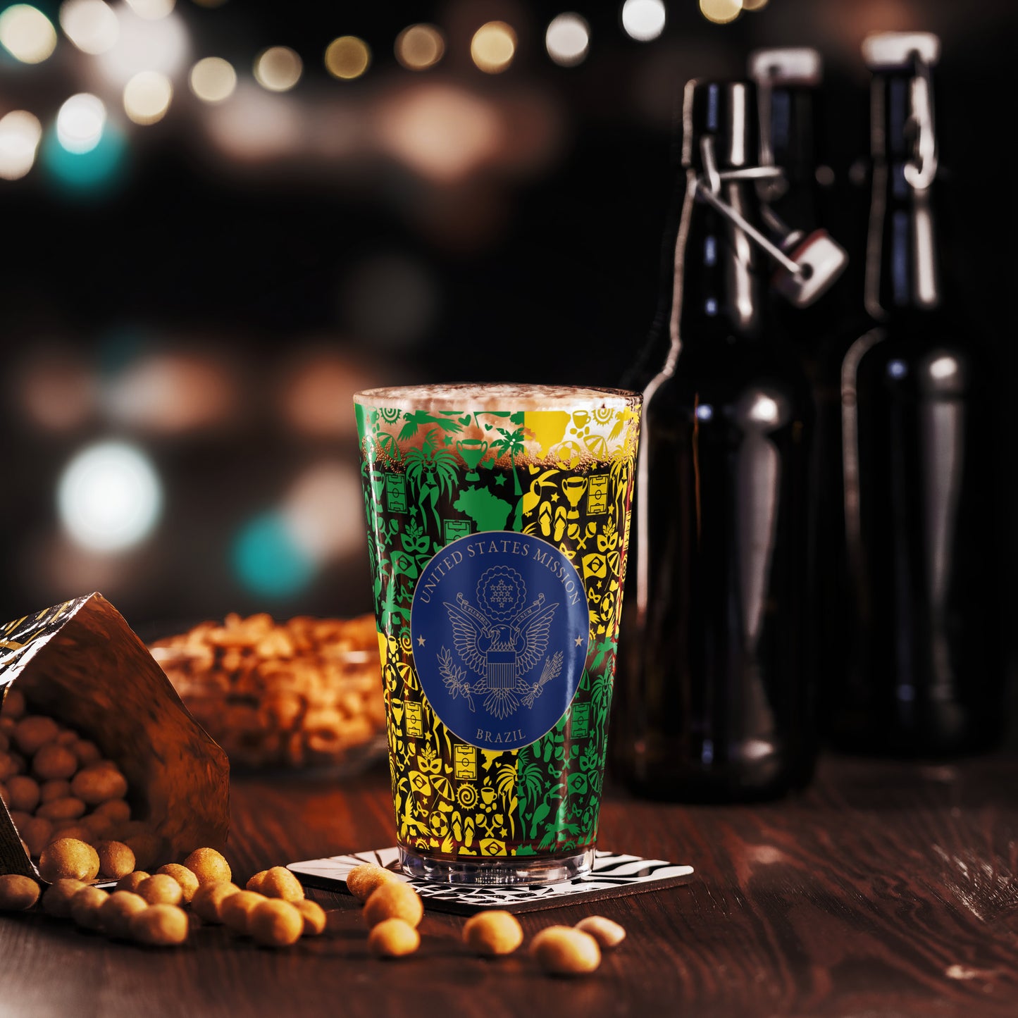 Shaker Pint Glass: Brazil