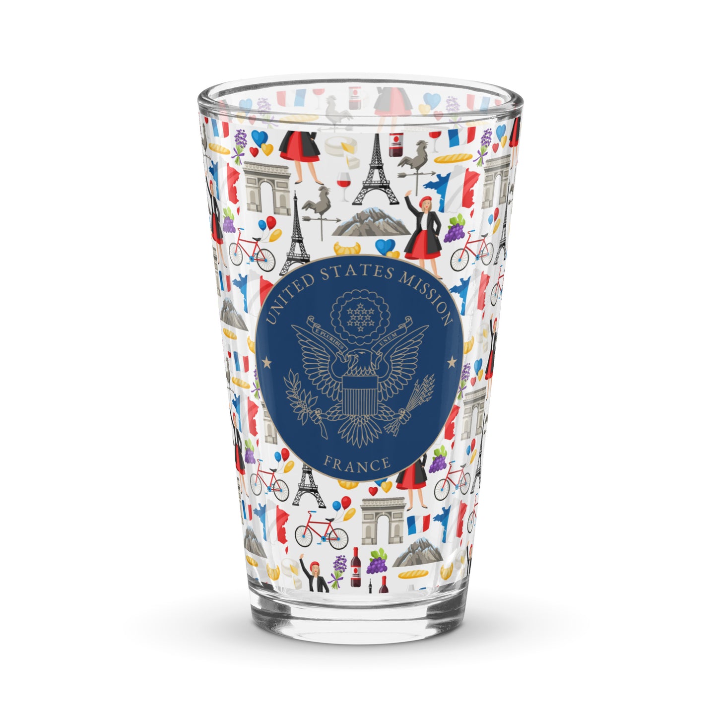 Shaker Pint Glass: France