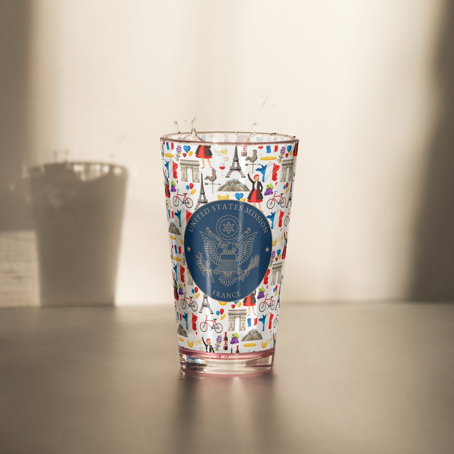 Shaker Pint Glass: France