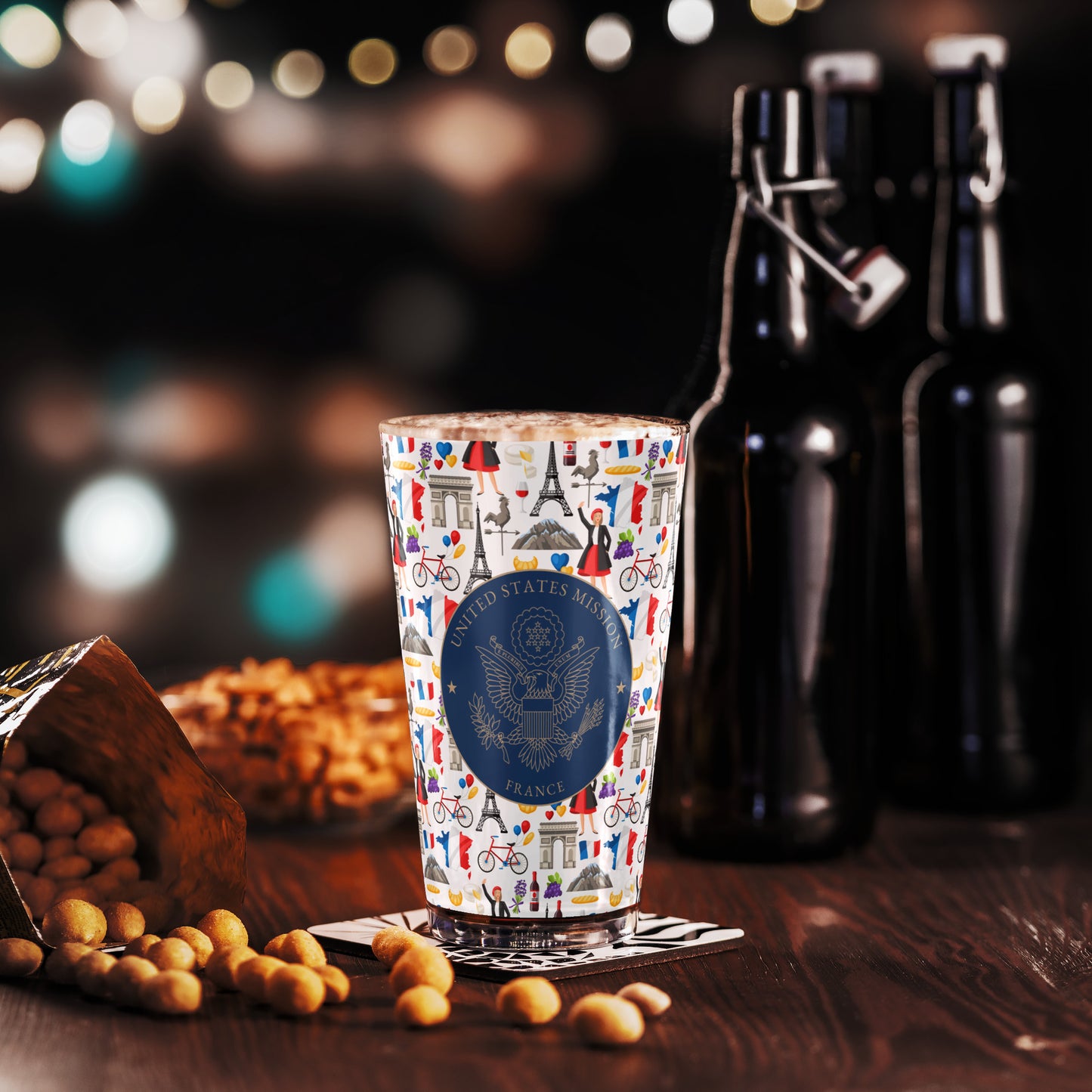 Shaker Pint Glass: France