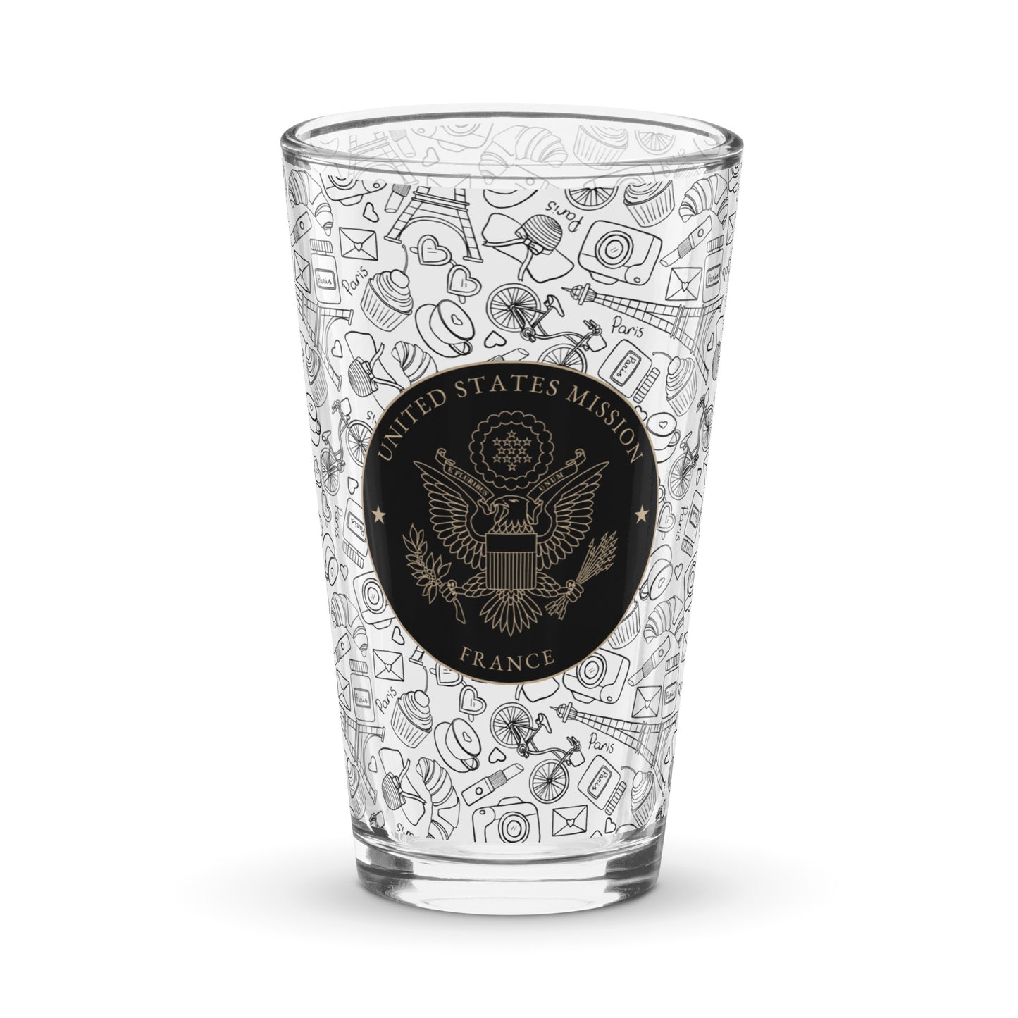 Shaker Pint Glass: France