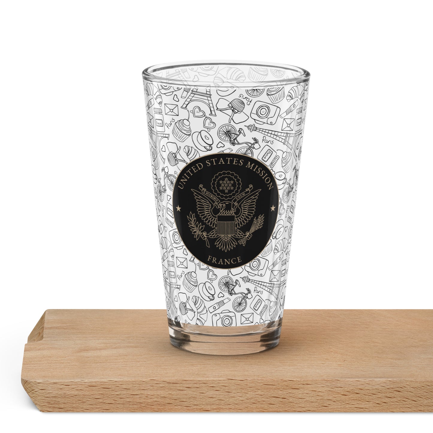 Shaker Pint Glass: France