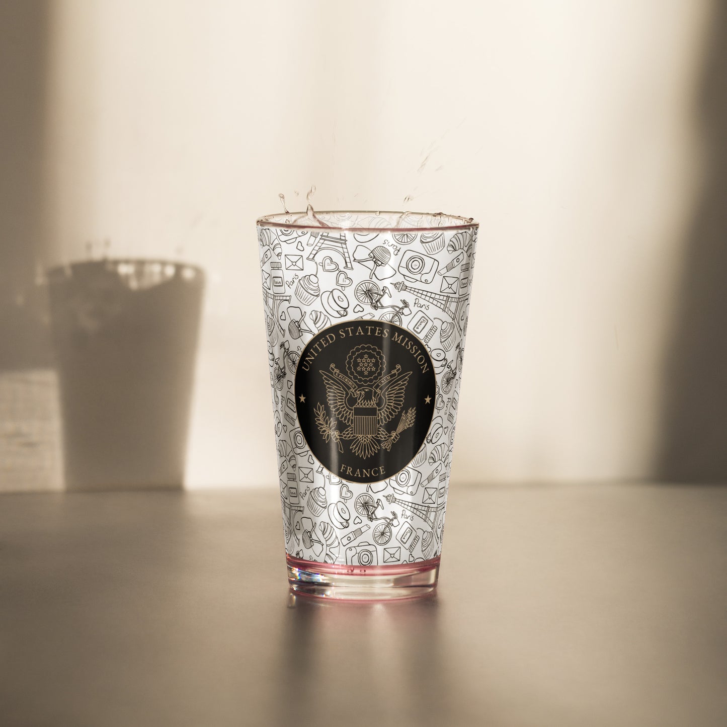 Shaker Pint Glass: France