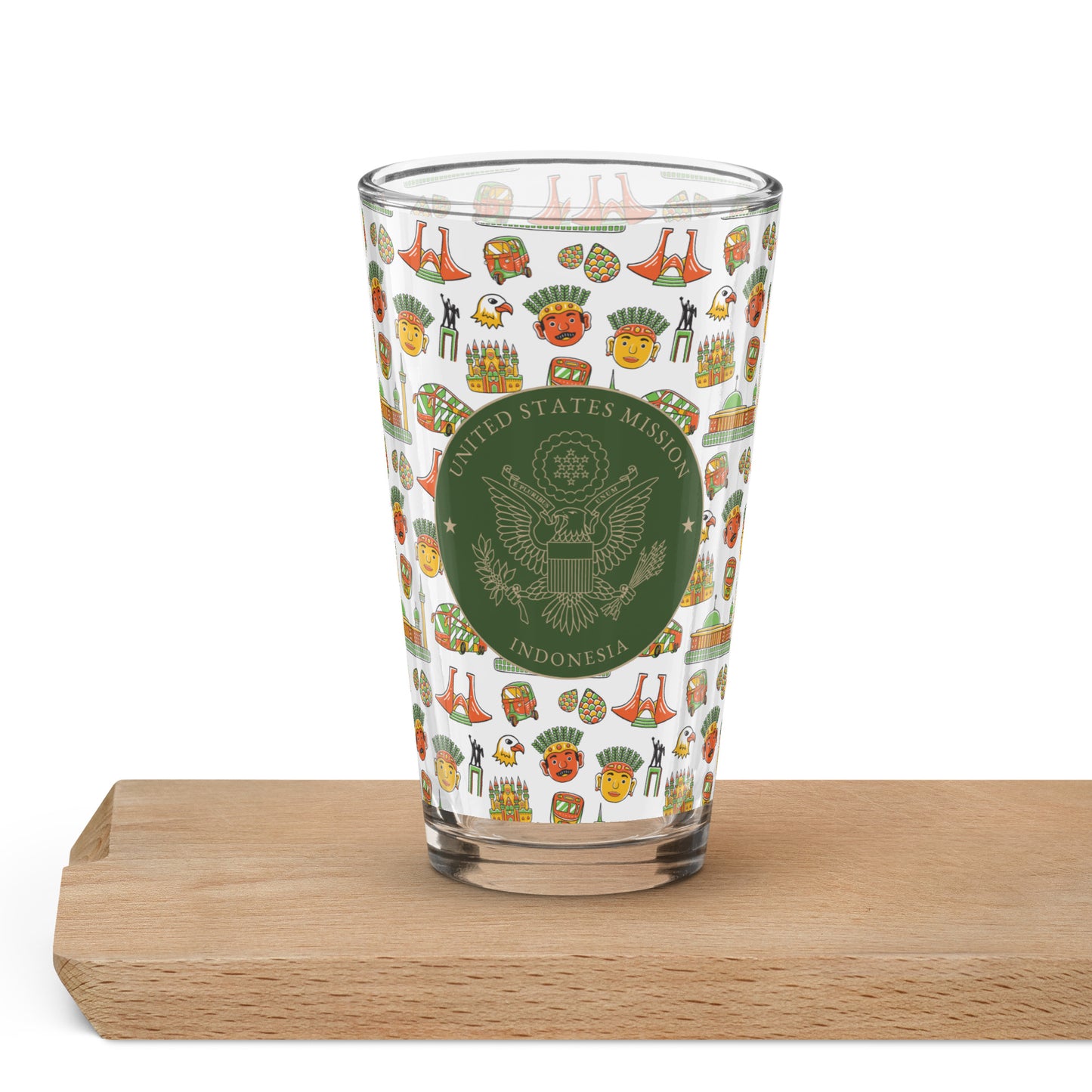 Shaker Pint Glass: Indonesia