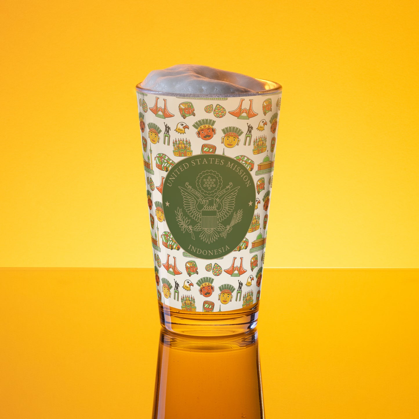 Shaker Pint Glass: Indonesia