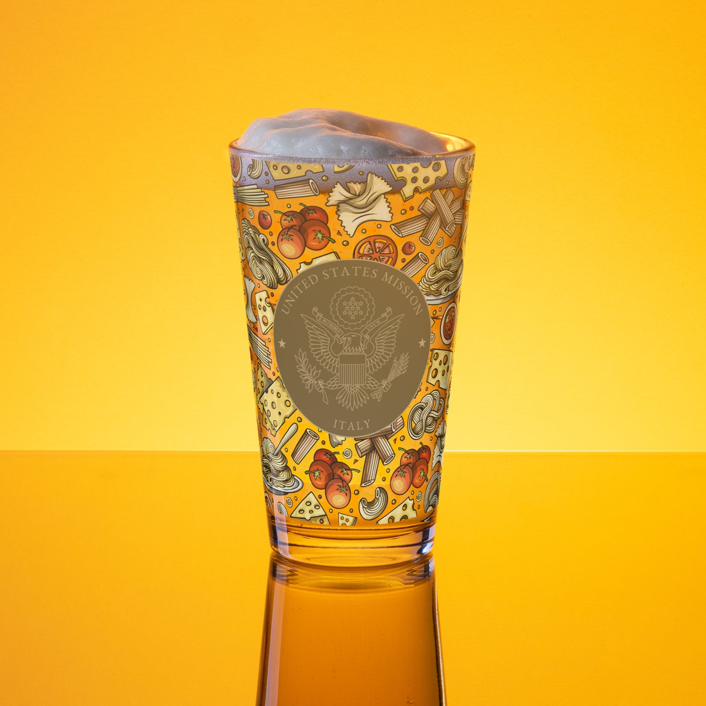 Shaker Pint Glass: Italy