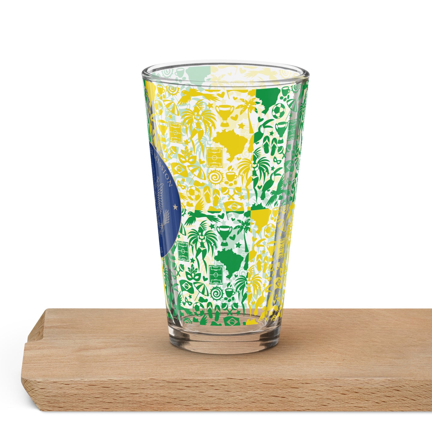 Shaker Pint Glass: Brazil