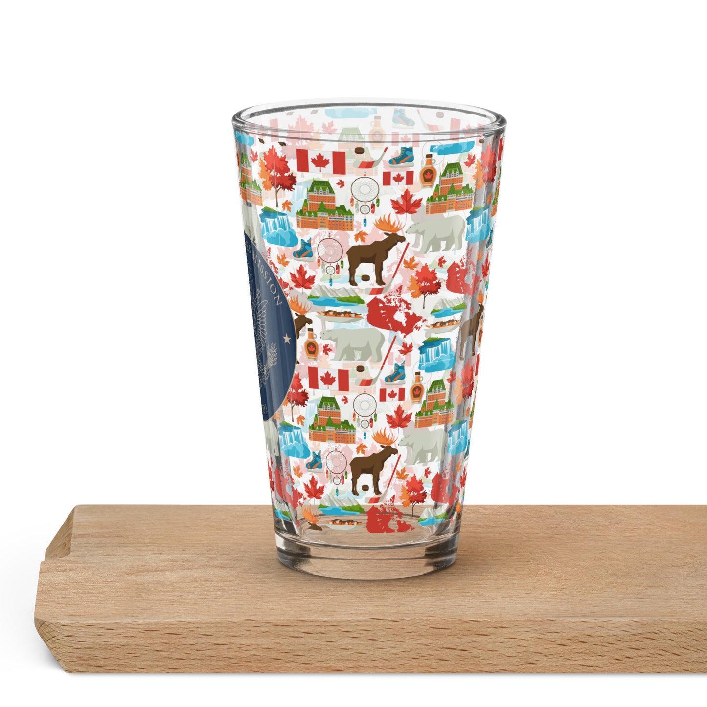 Shaker Pint Glass: Canada