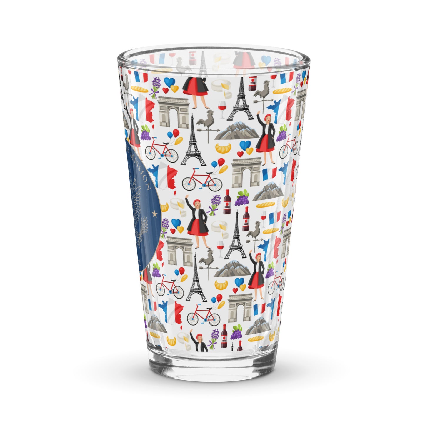 Shaker Pint Glass: France