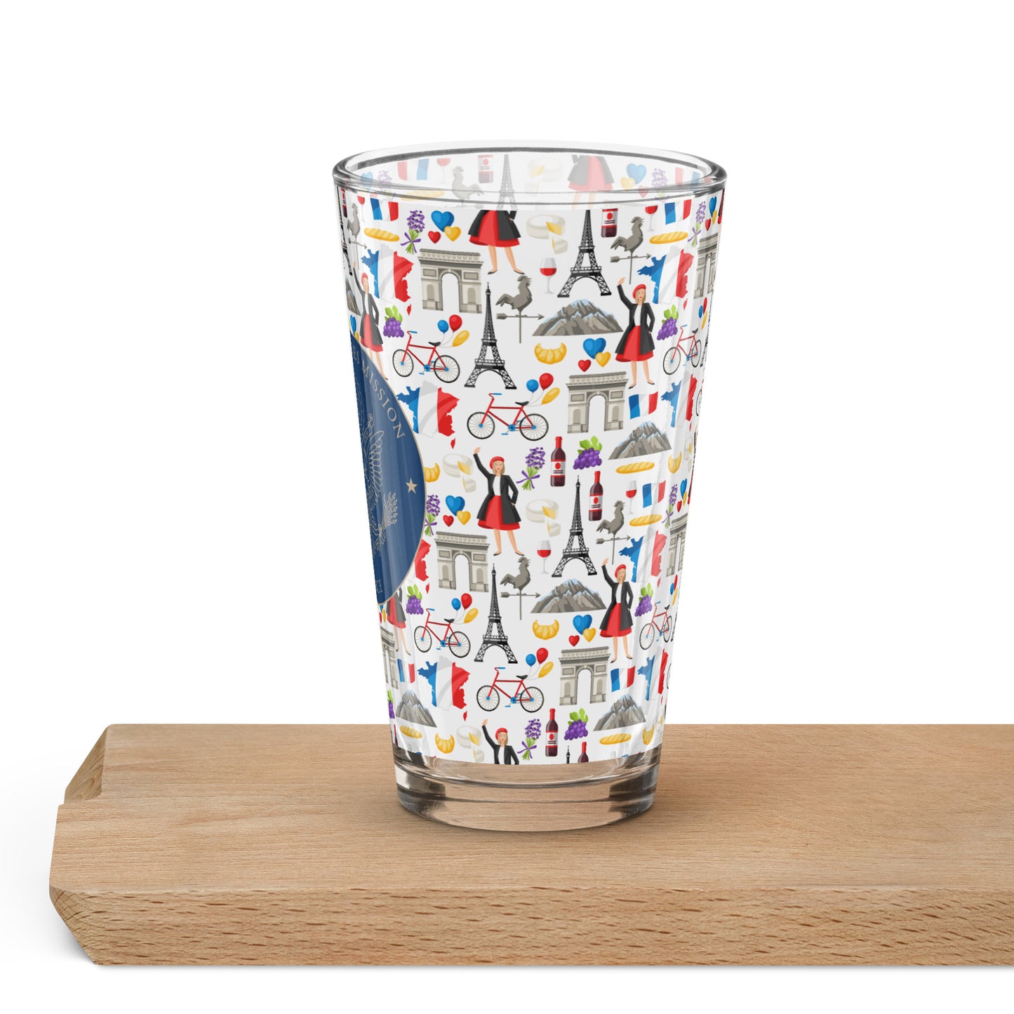 Shaker Pint Glass: France