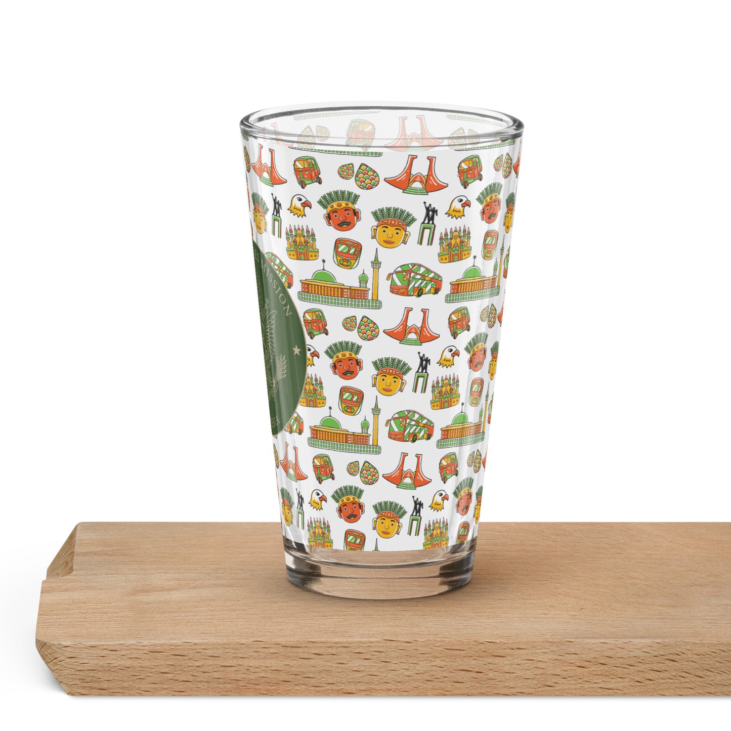 Shaker Pint Glass: Indonesia