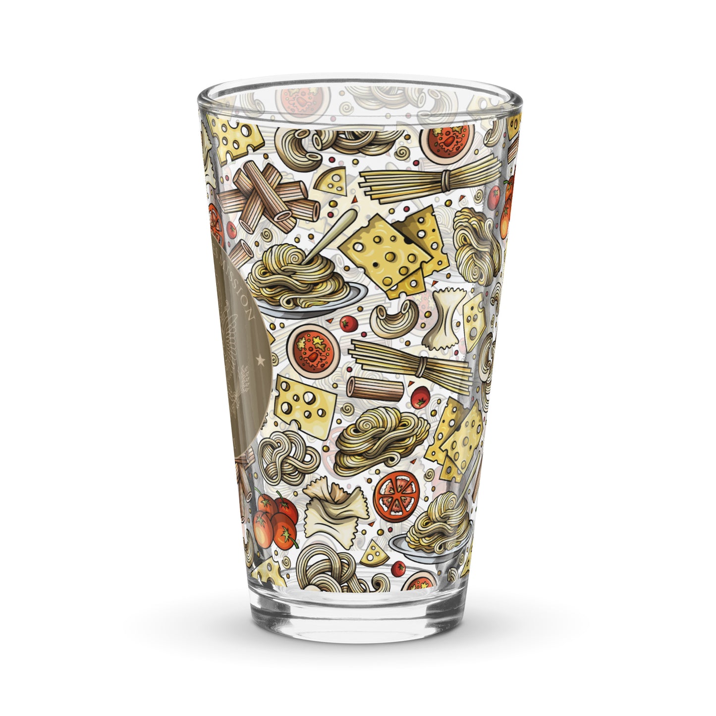 Shaker Pint Glass: Italy