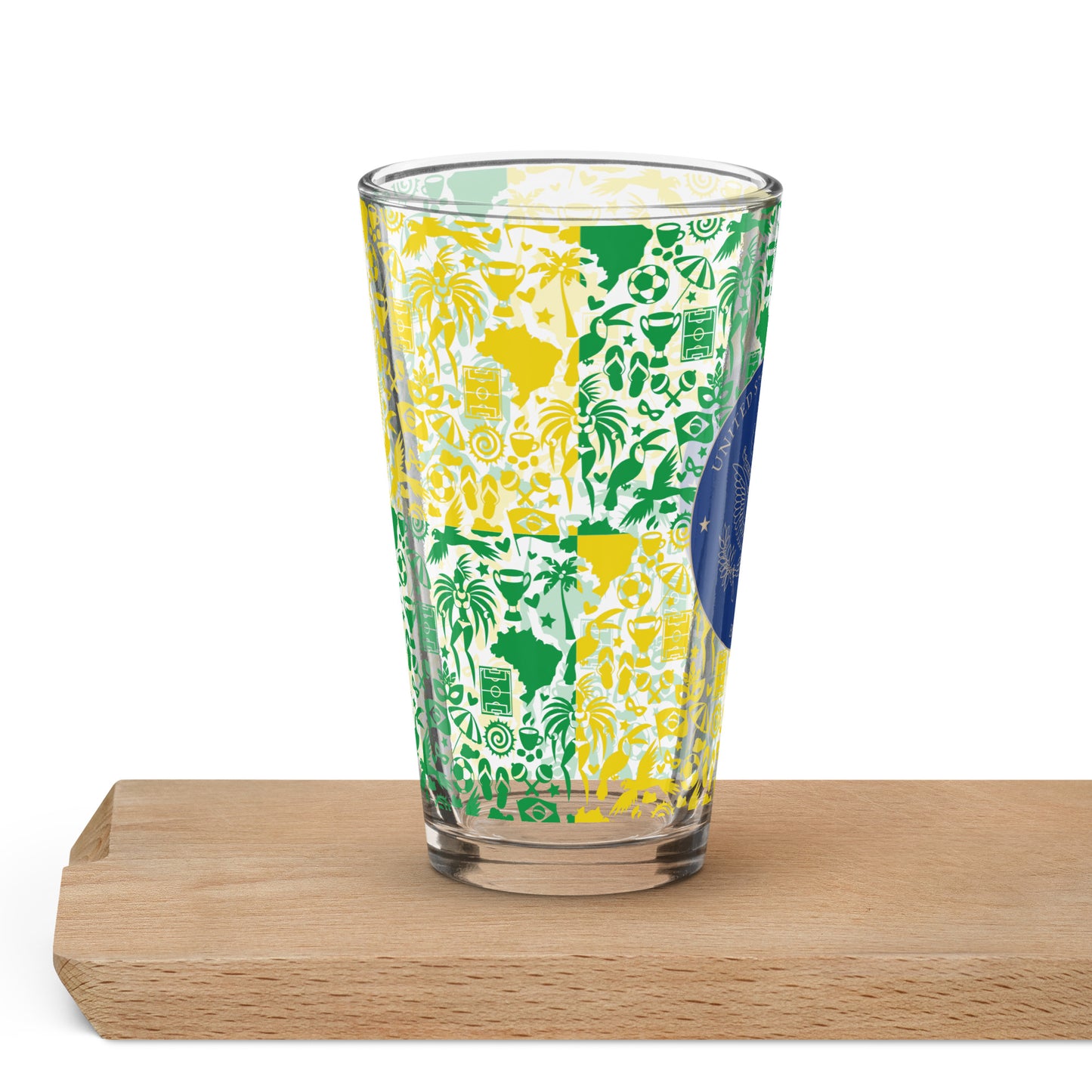 Shaker Pint Glass: Brazil