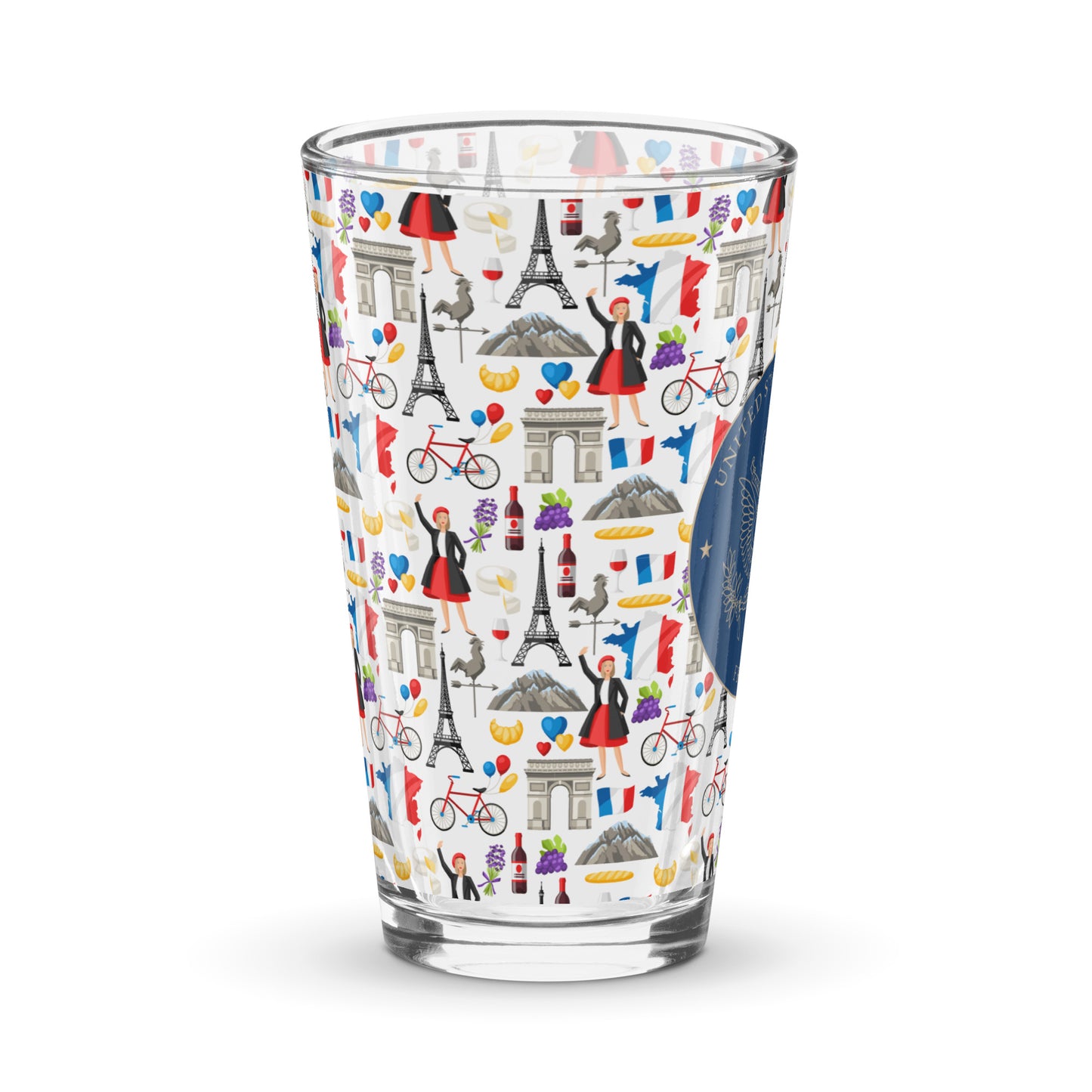 Shaker Pint Glass: France