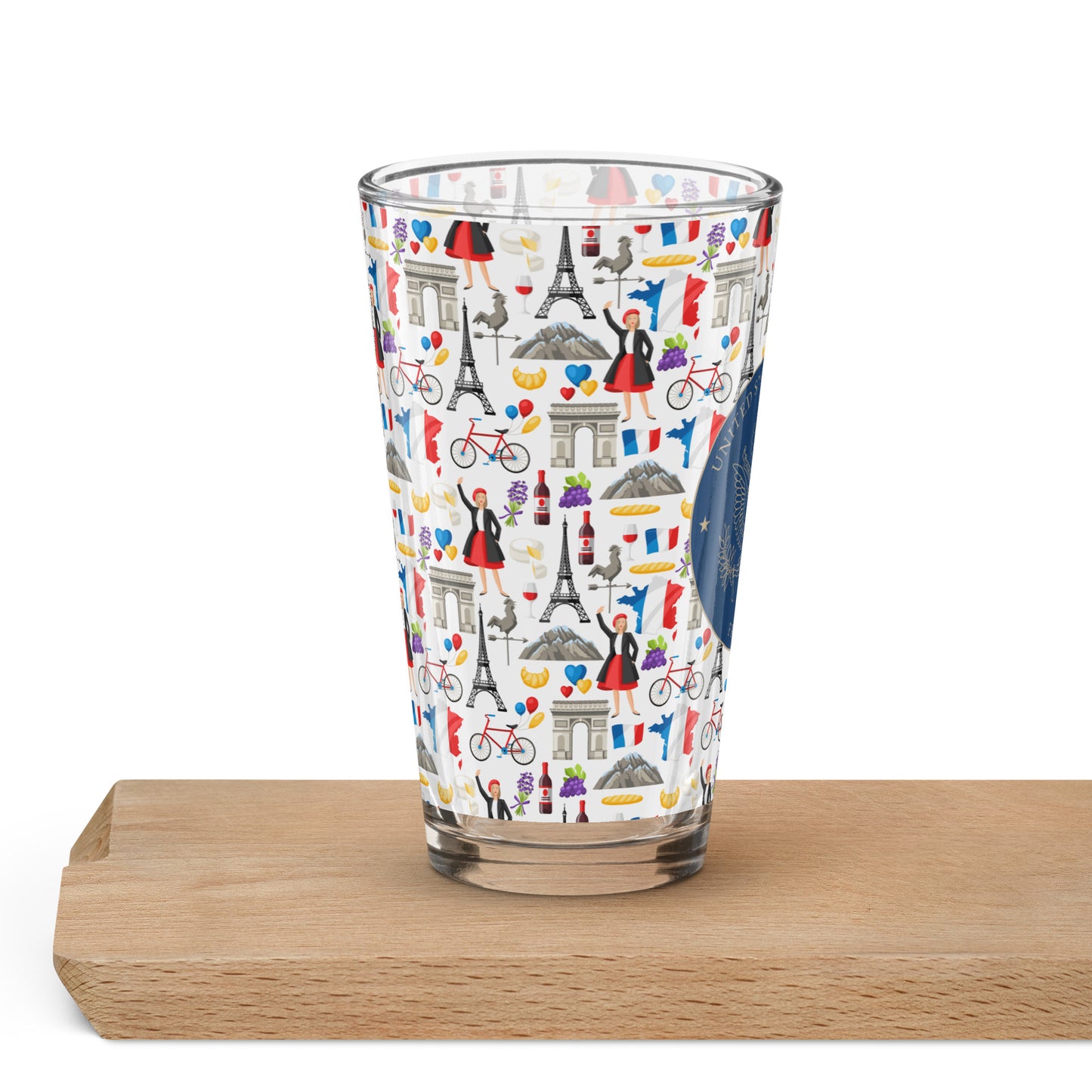 Shaker Pint Glass: France