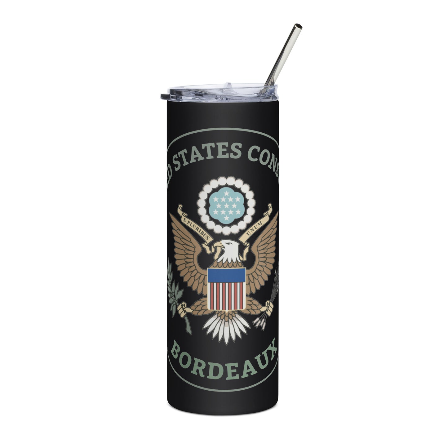 Subtle Stainless Steel Tumbler: Bordeaux