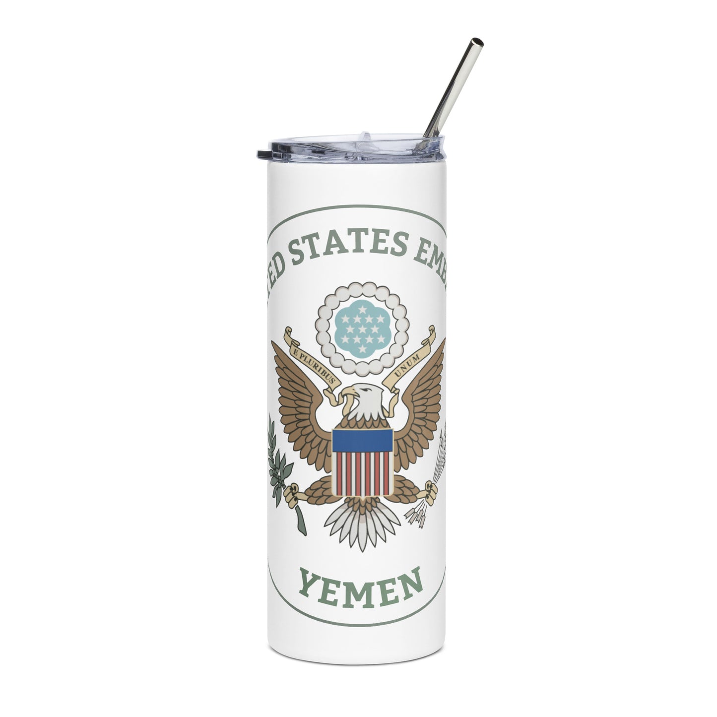 Subtle Stainless Steel Tumbler: Yemen