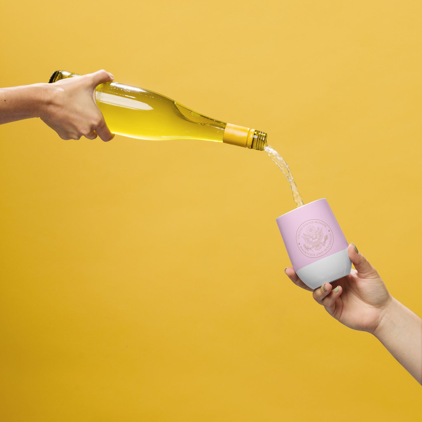 Chic, Pink Wine Tumbler: Mauritius and Seychelles