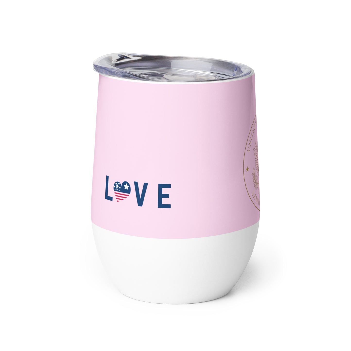 Chic, Pink Wine Tumbler: Santo Domingo