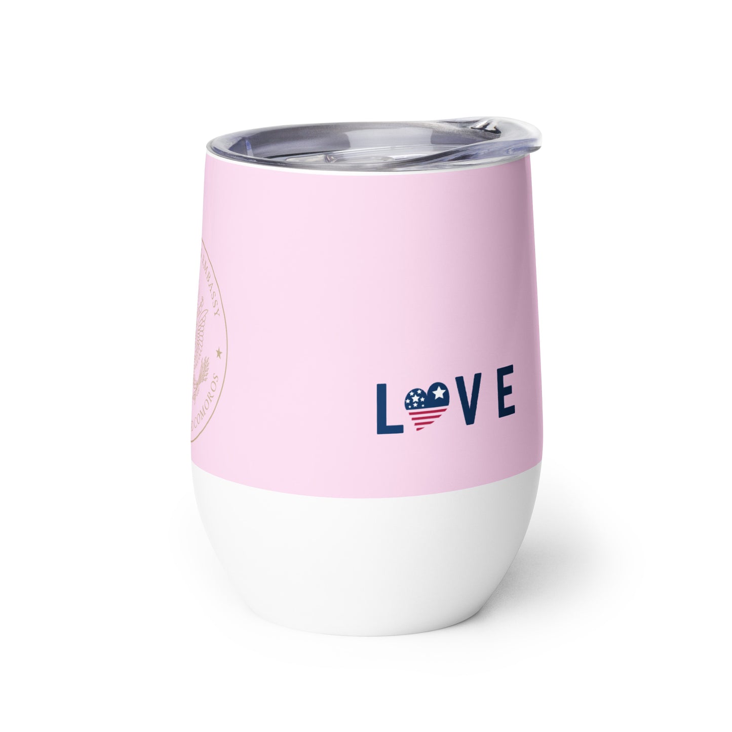 Chic, Pink Wine Tumbler: Madagascar and Comoros