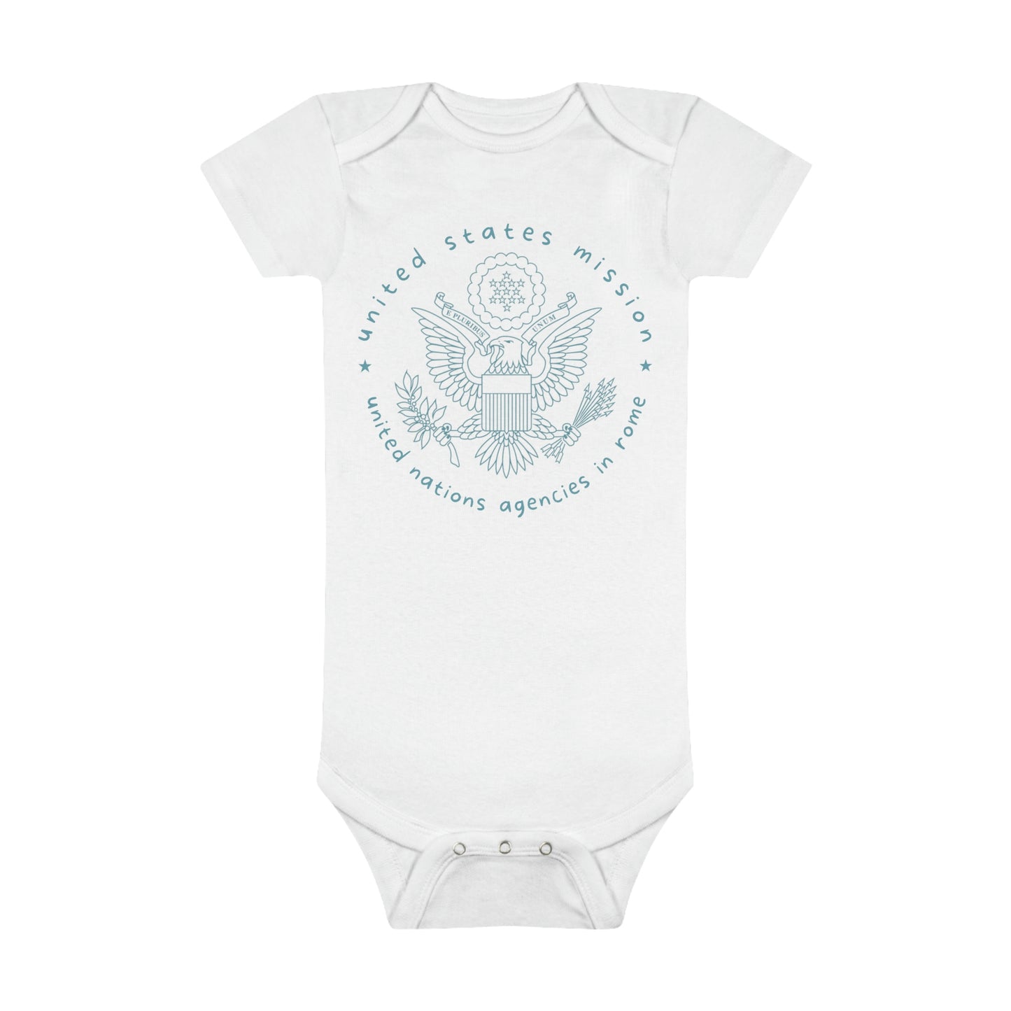 United Nations Agencies in Rome Onesie® Organic Baby Bodysuit