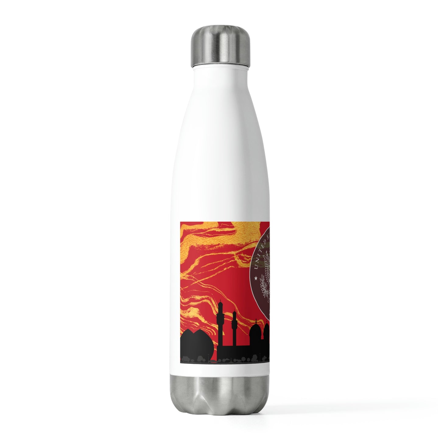 20oz Insulated Bottle: Mission Iraq