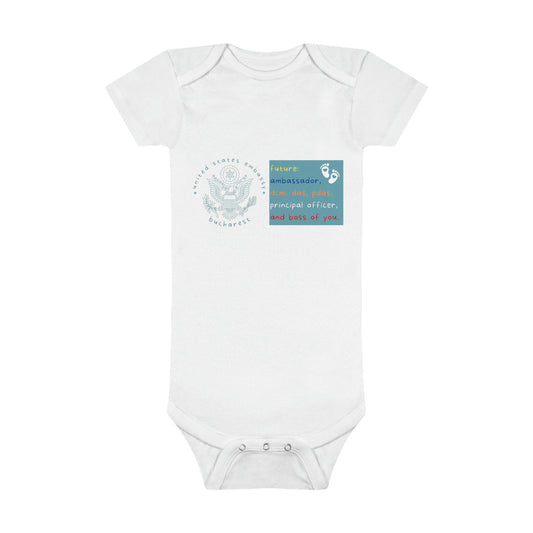 Bucharest Onesie® Organic Baby Bodysuit