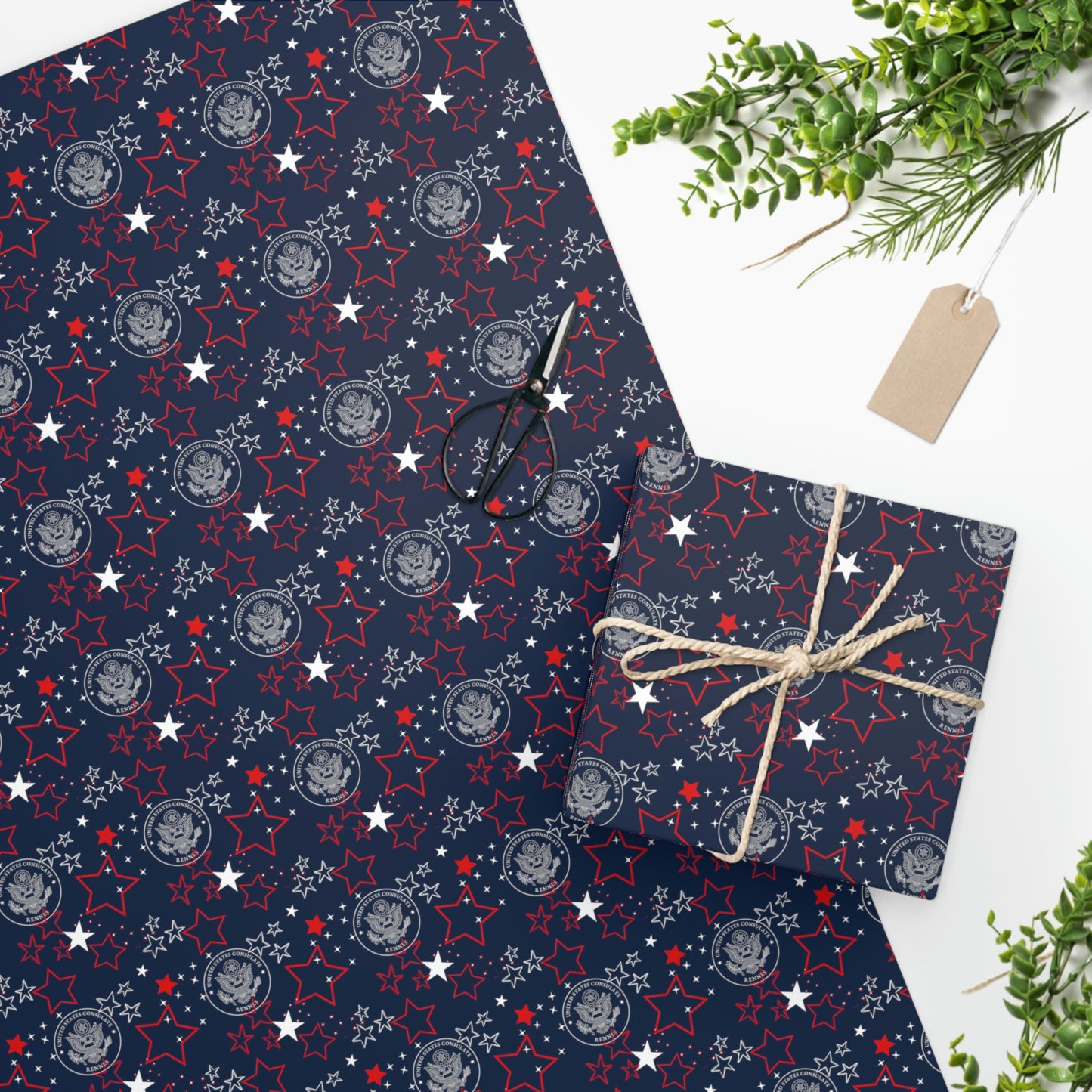 Stately Gift Wrap Paper: Rennes