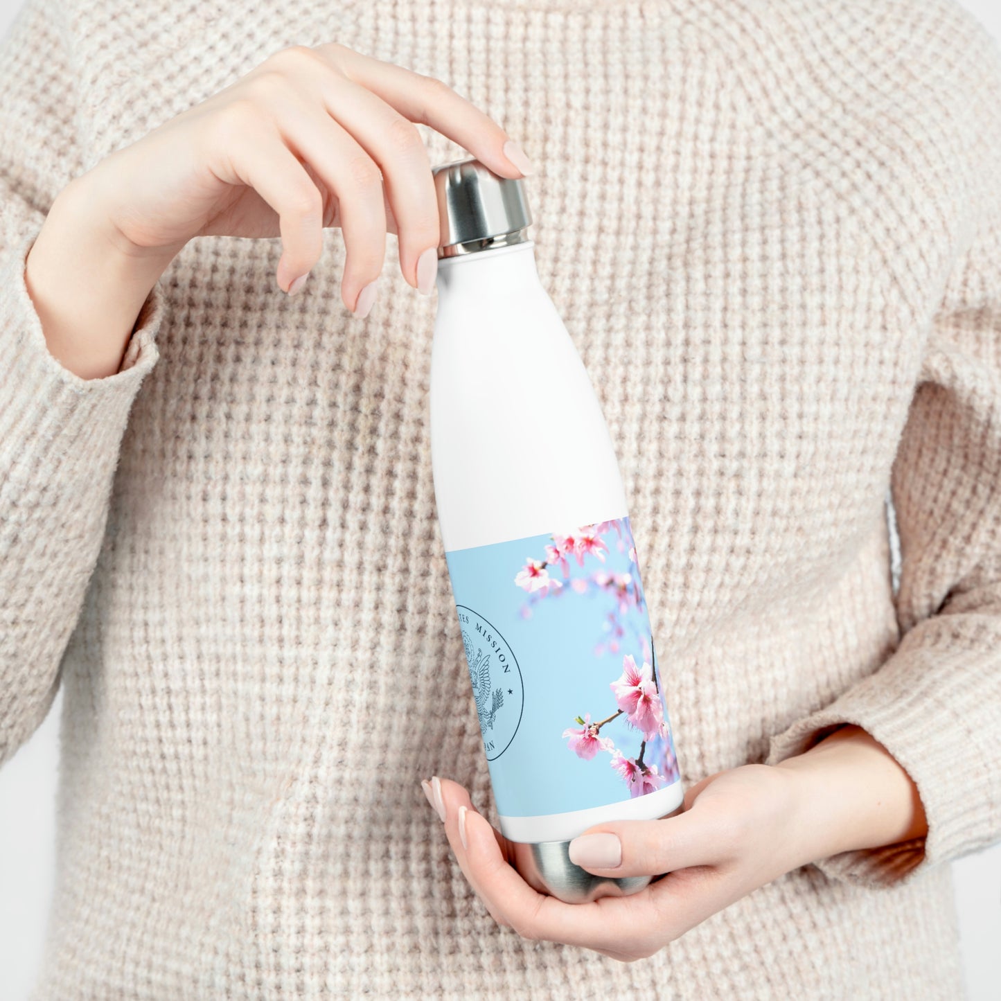 20oz Insulated Bottle: Mission Japan Blue