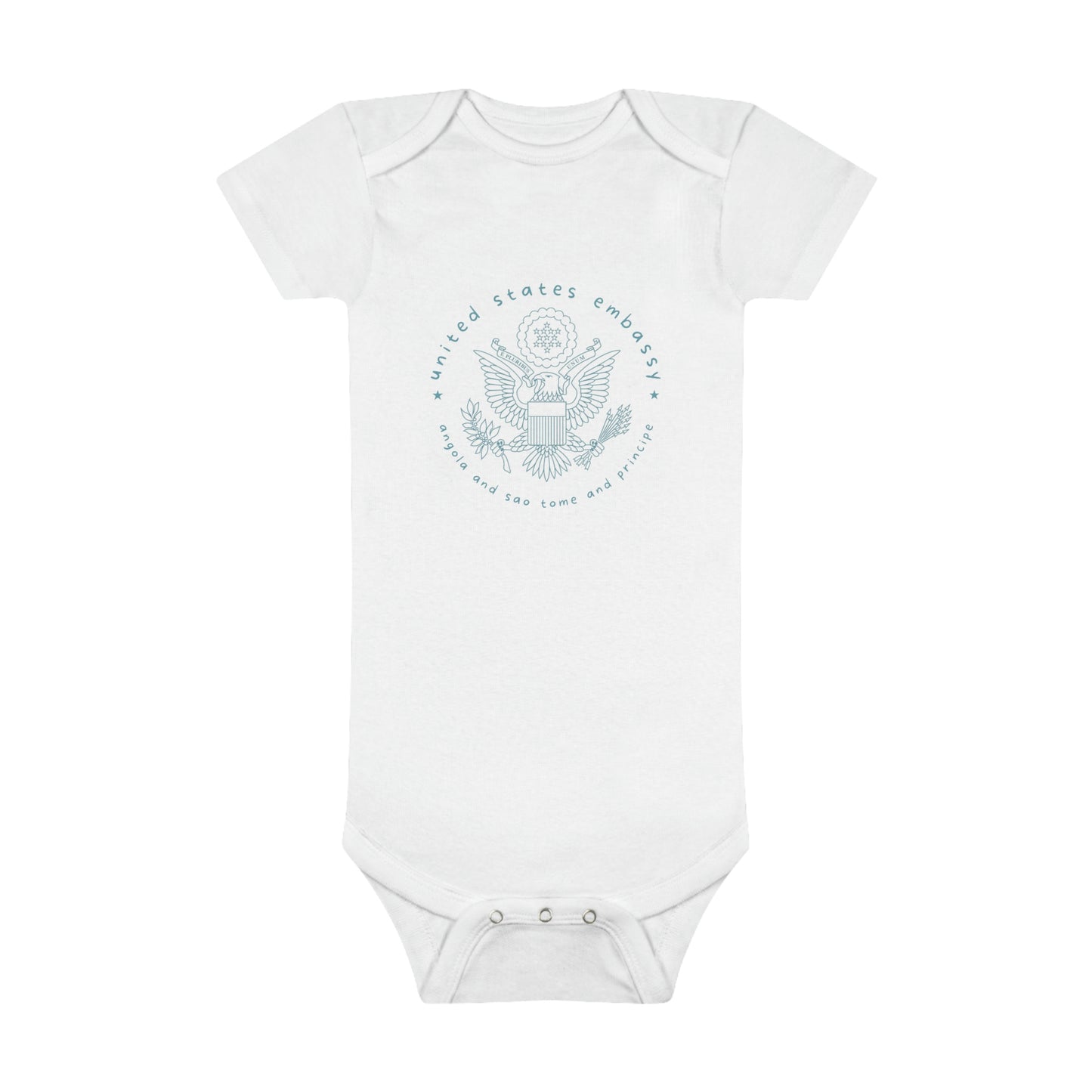 Angola and Sao Tome and Principe Onesie® Organic Baby Bodysuit